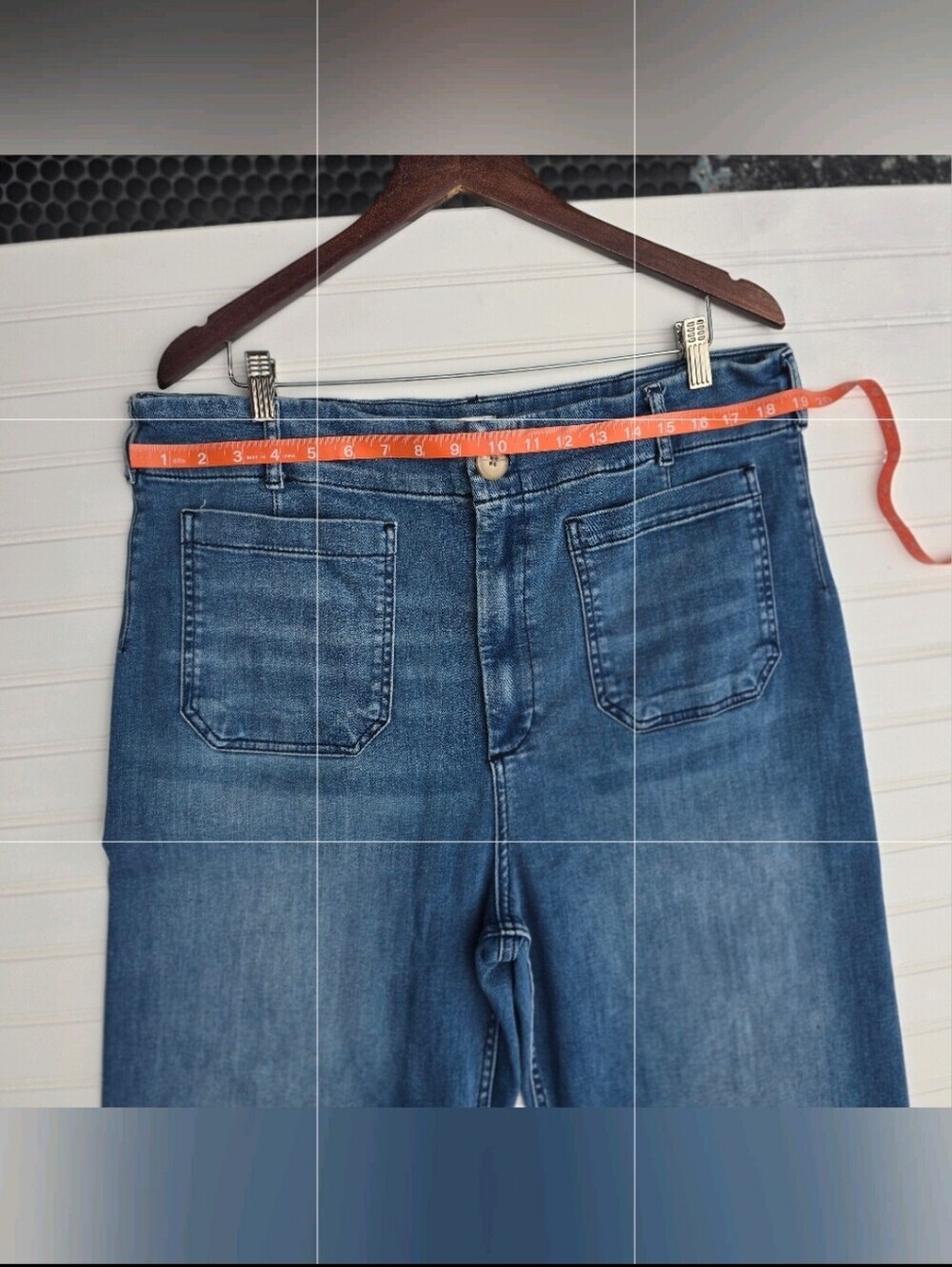 Anthropologie Maeve The Colette High-Rise Wide-Leg Cropped Jeans - Size 34 - Picture 3 of 13